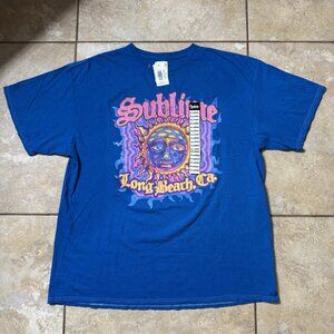 Sublime Blue Sun T-Shirt X-LARGE Long Beach Ca New With Tags Spencer's